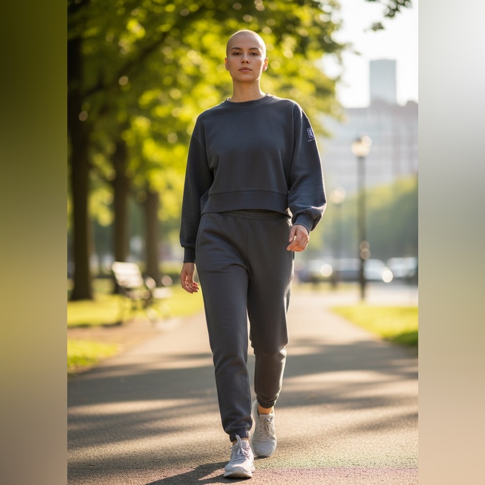 Lululemon Women’s Cropped Crewneck Sweatshirt Gray Size 6 TPC San Antonio